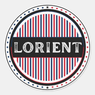 Lorient City Pride Emblem – French Identity Classic Round Sticker
