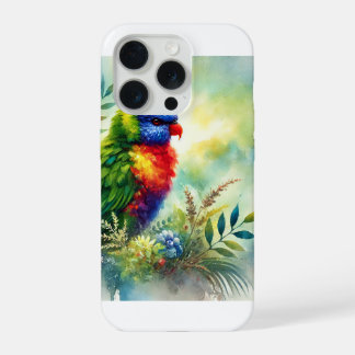 Lorikeet Bird 041024AREF106 - Watercolor iPhone 15 Pro Case