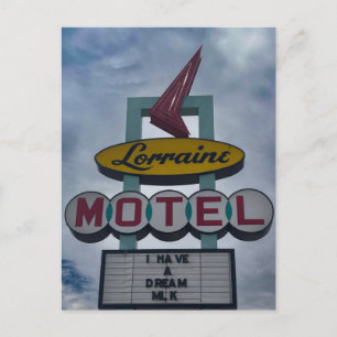 Lorraine Motel Sign Postcard