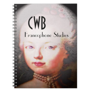 Lorraynna French Baroque  Monogram Spiral Notebook