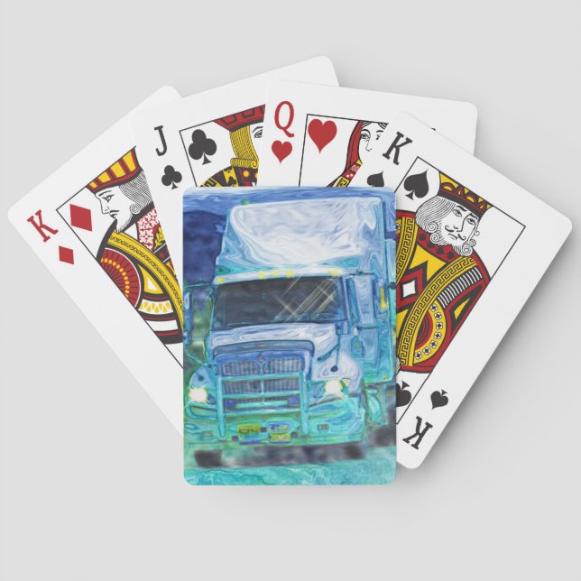 Lorry Big Rig Truck-Driver's Card Deck (Back)