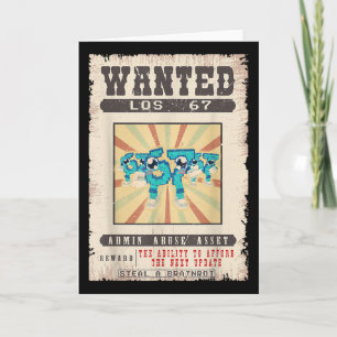 Los 67 Brainrot Funny Wanted Poster For Boys Kids Card