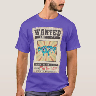 Los 67 Brainrot Funny Wanted Poster for Boys Kids T-Shirt