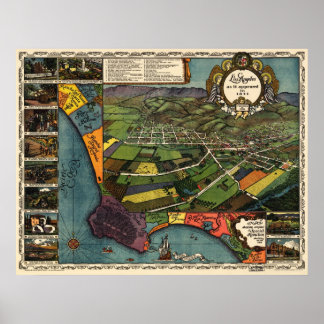 Los Angeles - 1871 (Gore) BigMapBlog Poster
