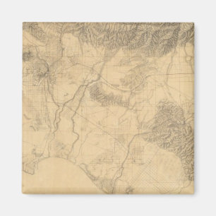Los Angeles and San Bernardino Topography Magnet
