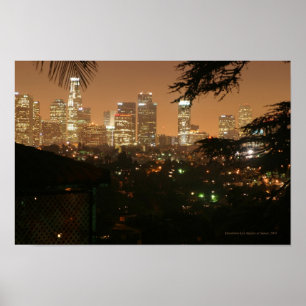 Los Angeles at Night Poster