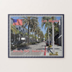Los Angeles - Beverly Hills - Rodeo Drive - U.S.A. Jigsaw Puzzle