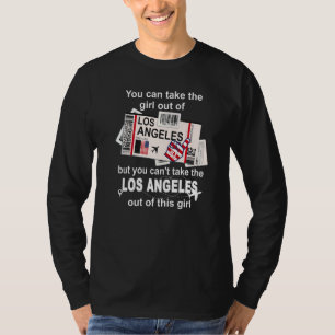 Los Angeles Boarding Pass  Los Angeles Girl  L A G T-Shirt