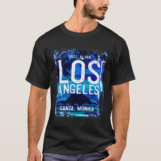 Los Angeles Boulevard Santa Monica T-Shirt (Front)