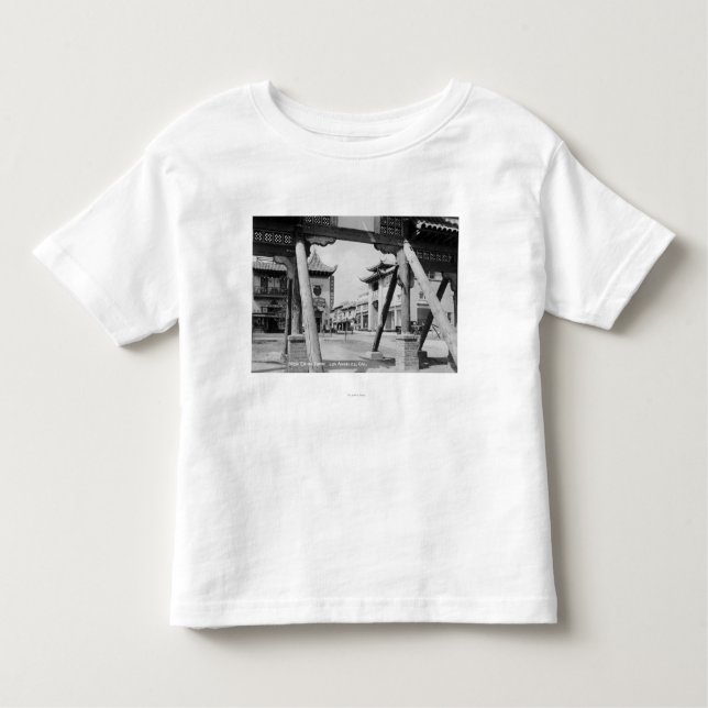 Los Angeles, CA New Chinatown Street Scene Toddler T-Shirt (Front)