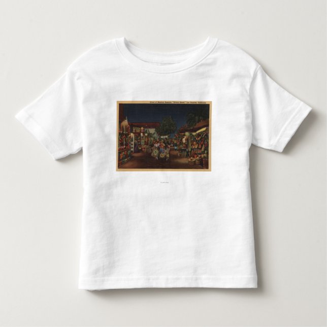 Los Angeles, CA - Olvera Street Toddler T-Shirt (Front)