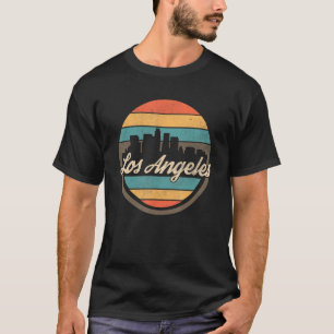 Los Angeles CA  Retro Vintage USA Skyline Souvenir T-Shirt
