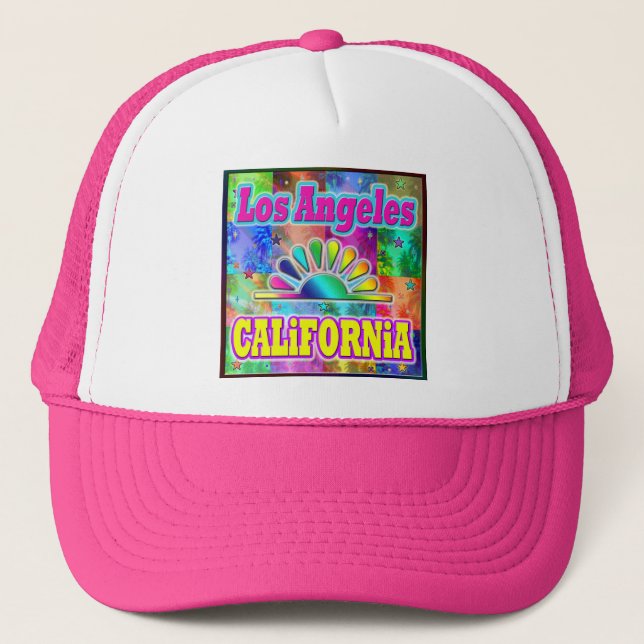 Los Angeles CA Sun & Palms Hat (Front)