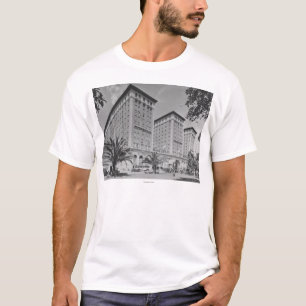Los Angeles, CA View of Biltmore Hotel and Stree T-Shirt