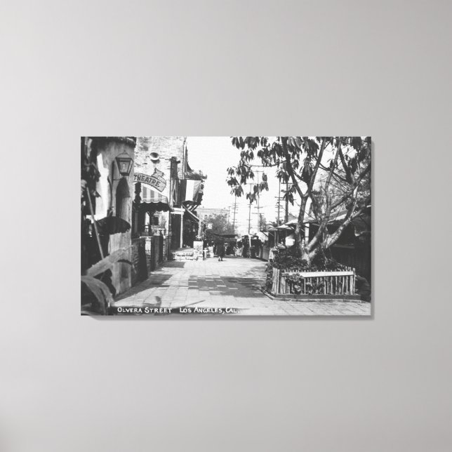 Los Angeles, CA View of Olvera Street Canvas Print (Front)