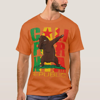 Los Angeles Californa Bear Vintage Retro Flag T-Shirt