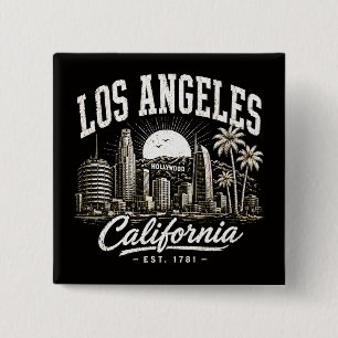 Los Angeles California 15 Cm Square Badge