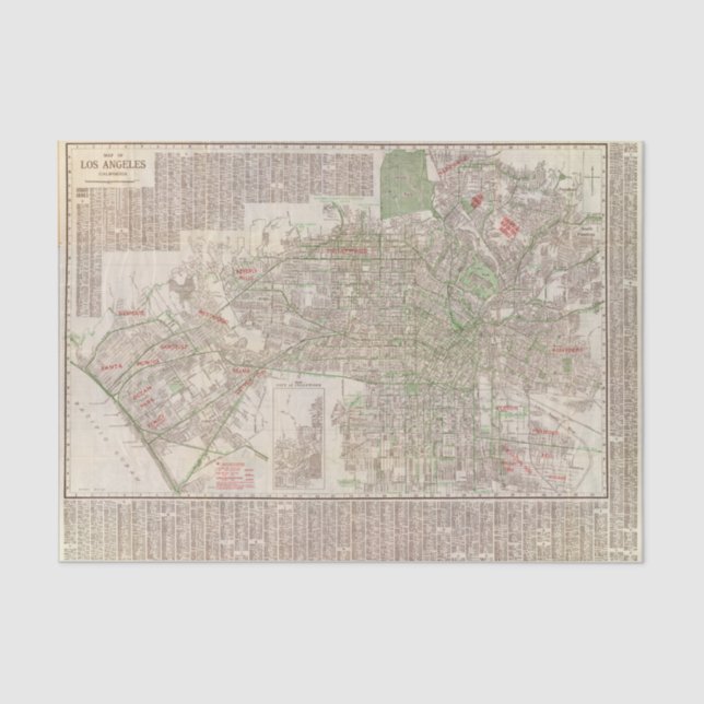 Los Angeles, California 2 Tissue Paper (Front)