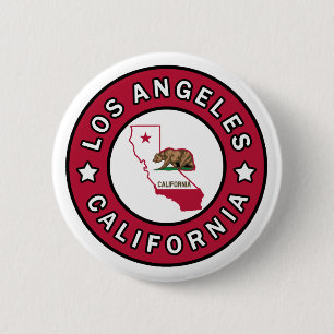 Los Angeles California 6 Cm Round Badge