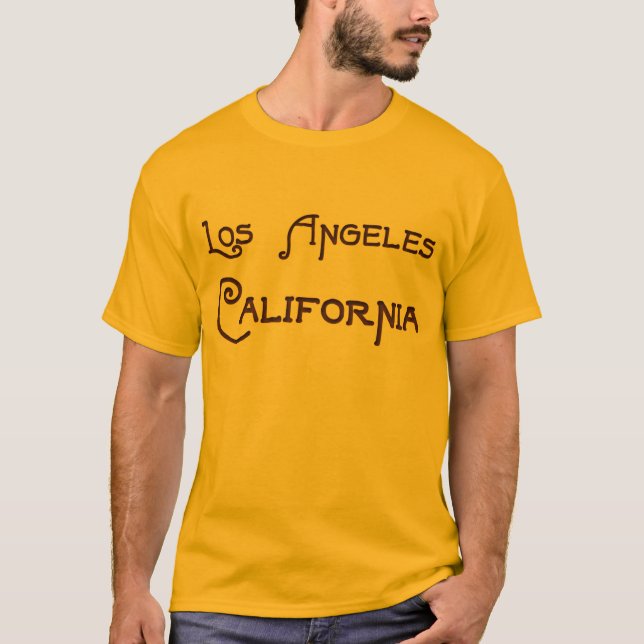 Los Angeles California Art Deco Logo T-Shirt (Front)