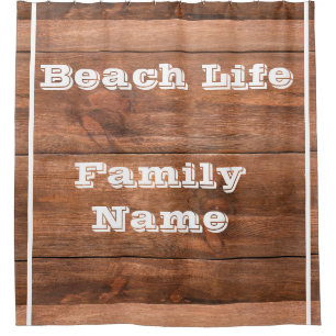 Los Angeles california beach home decor  Shower Curtain