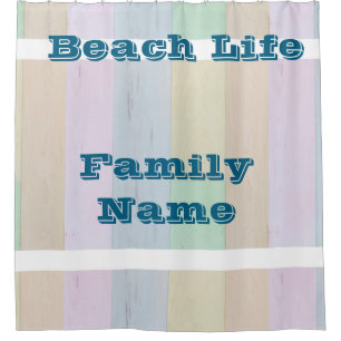 Los Angeles california beach home decor Shower Curtain