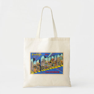 Los Angeles California CA Large Letter Postcard Tote Bag