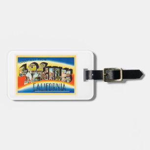 Los Angeles California CA Vintage Travel Souvenir Luggage Tag