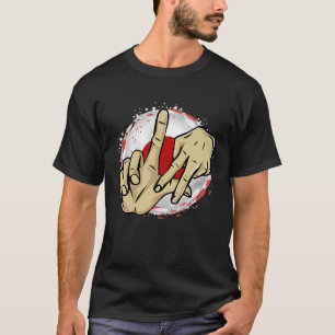 Los Angeles California Chicano Japan Flag LA Hand  T-Shirt