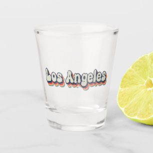 Los Angeles California Chrome City Classic Art Shot Glass