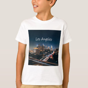 Los Angeles California City Skyline at night T-Shirt