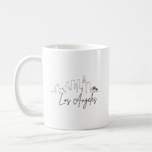 Los Angeles, California City Stylised Skyline Coffee Mug