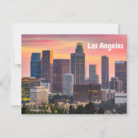 Los Angeles, California Downtown Sunset