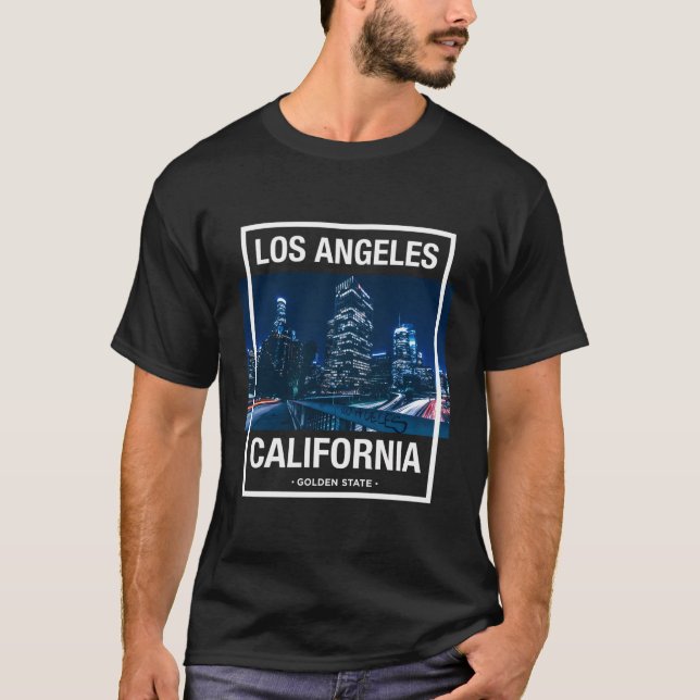 Los Angeles California Graphic Design T-Shirt Los  (Front)