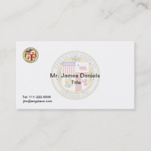 Los Angeles California Great Seal Business Card