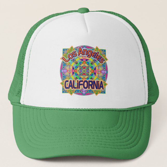 Los Angeles CALIFORNIA Happy Hat (Front)