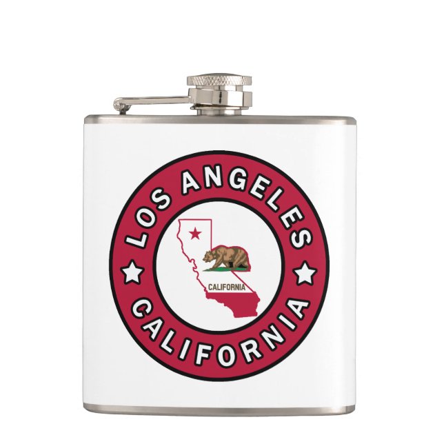 Los Angeles California Hip Flask (Front)