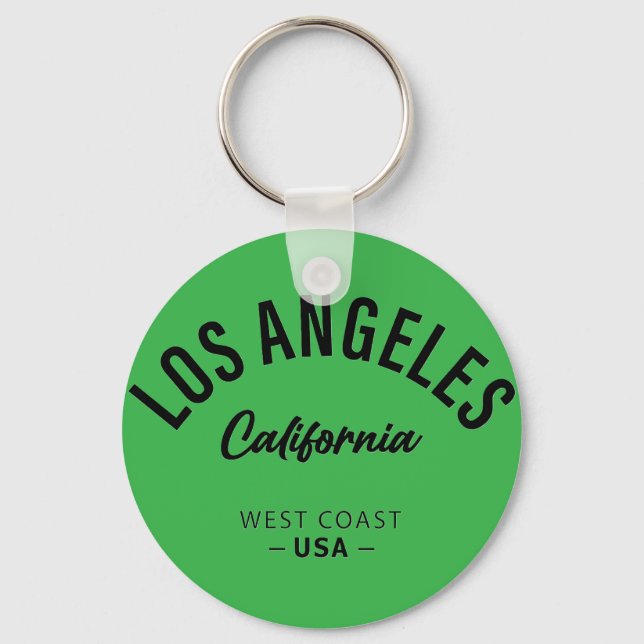 Los Angeles California Key Ring (Front)