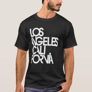 Los Angeles California Modern Typography T-Shirt