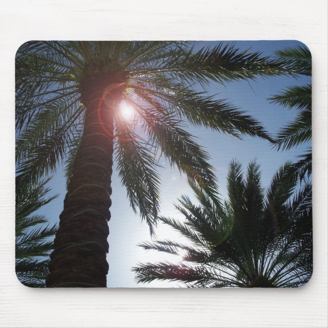 Los Angeles California Palm Tree Sunset Mousepad (Front)