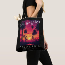 Los Angeles California Paradise Sunset Retro