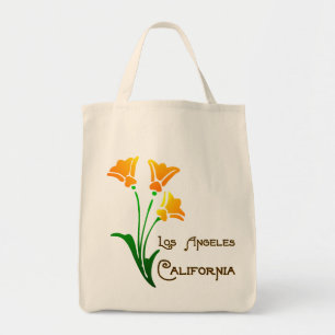 Los Angeles California Poppy Deco Tote Bag