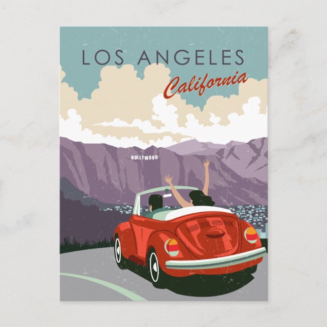 Los Angeles California Postcard (Front)