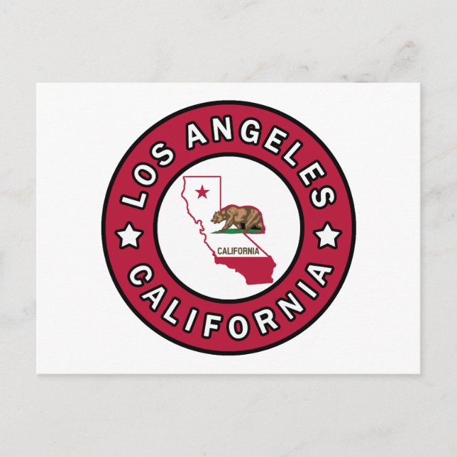 Los Angeles California Postcard (Front)