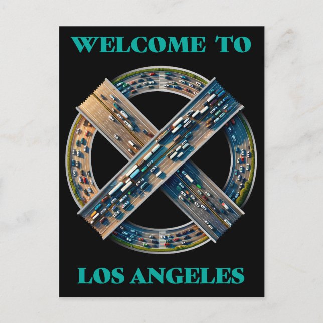 Los Angeles California Postcard (Front)