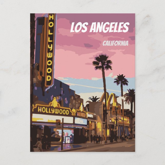 Los Angeles California Postcard (Front)