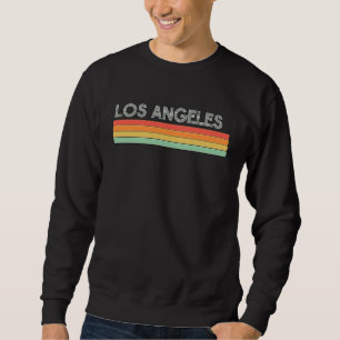 Los Angeles California Retro Rainbow Vintage City  Sweatshirt