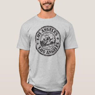 Los Angeles, California Rubber Stamp T-Shirt