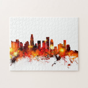 Los Angeles California Skyline Jigsaw Puzzle