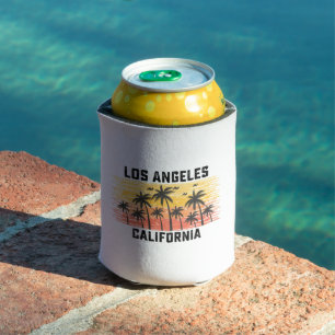 Los Angeles California Summer Retro VIntage Can Cooler